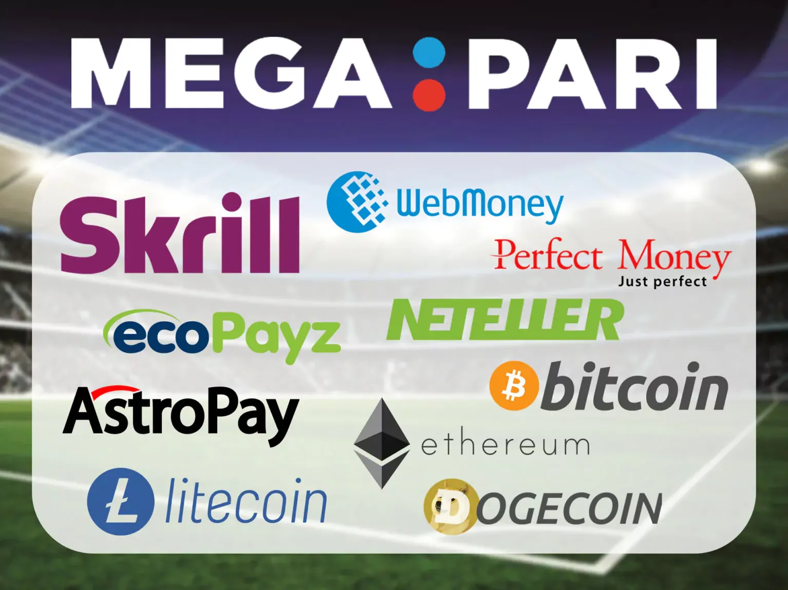 MegaPari payment methods.